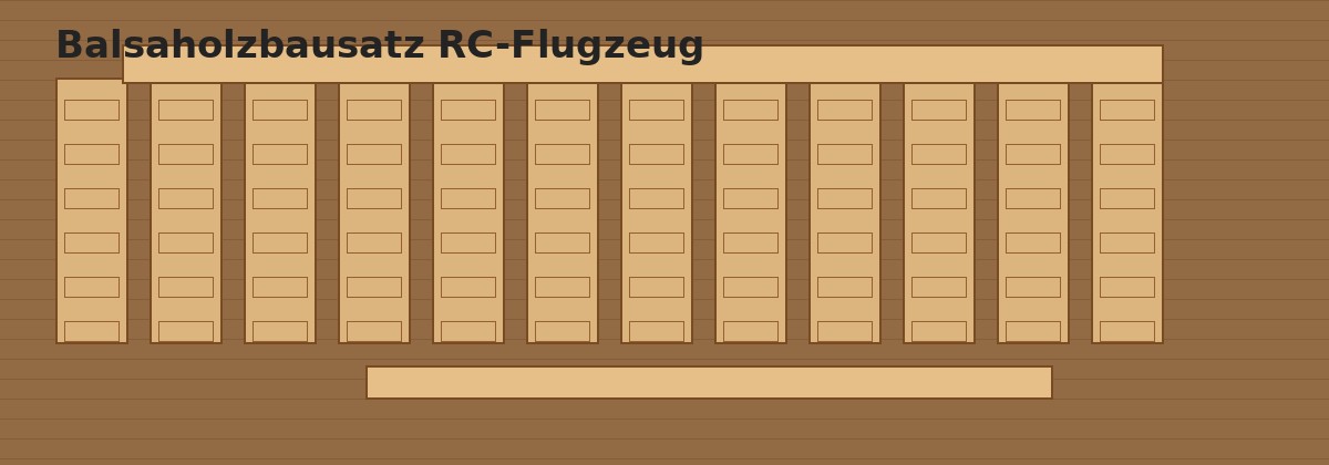 Balsaholzbausatz RC Flugzeug
