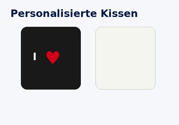 Personalisierte Kissen